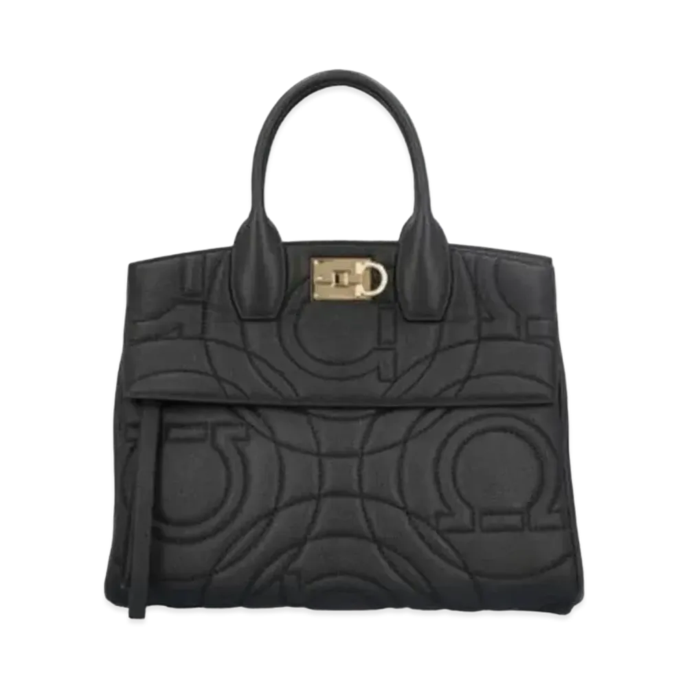 Salvatore Ferragamo Studio Bag (M) "Black"