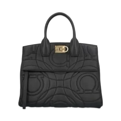 Salvatore Ferragamo Studio Bag (M) "Black"