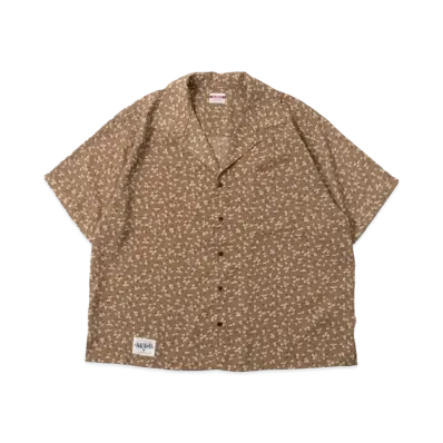 BADWAY Small Margaret Open Collar Shirt "Beige"