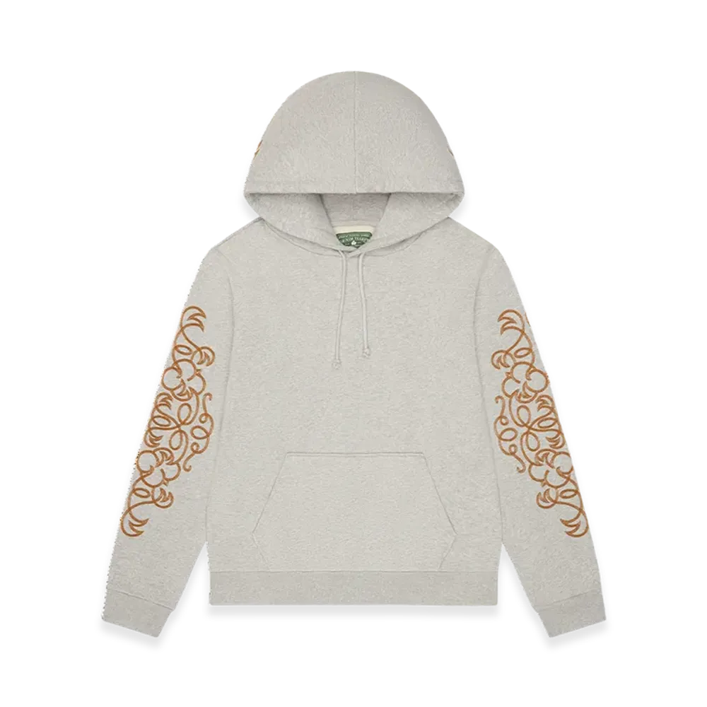 DENIM TEARS Western Embroidered Hoodie "Grey"