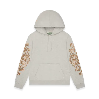 DENIM TEARS Western Embroidered Hoodie "Grey"