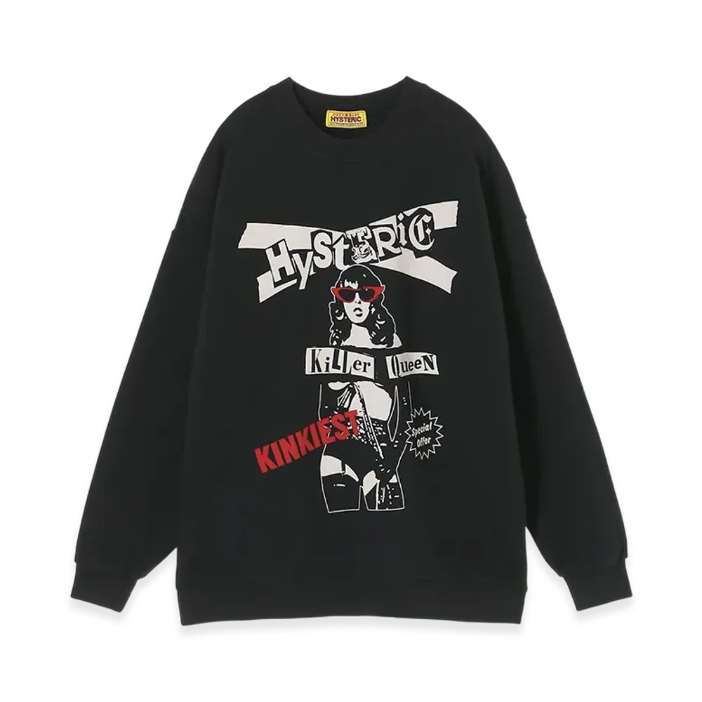 HYSTERIC GLAMOUR Special Offer Oversized Sweatshirt "Black"