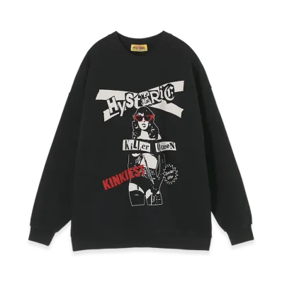HYSTERIC GLAMOUR Special Offer Oversized Sweatshirt "Black"