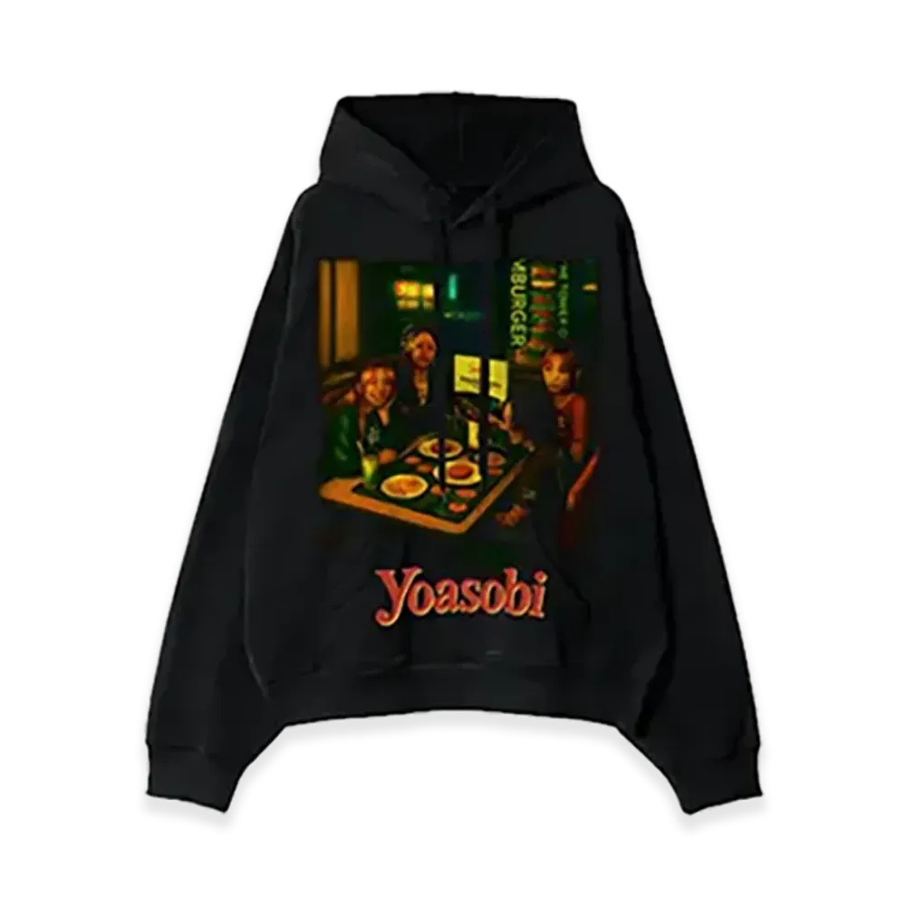 doublet x YOASOBI Night Out Hoodie Famiresu "Black"