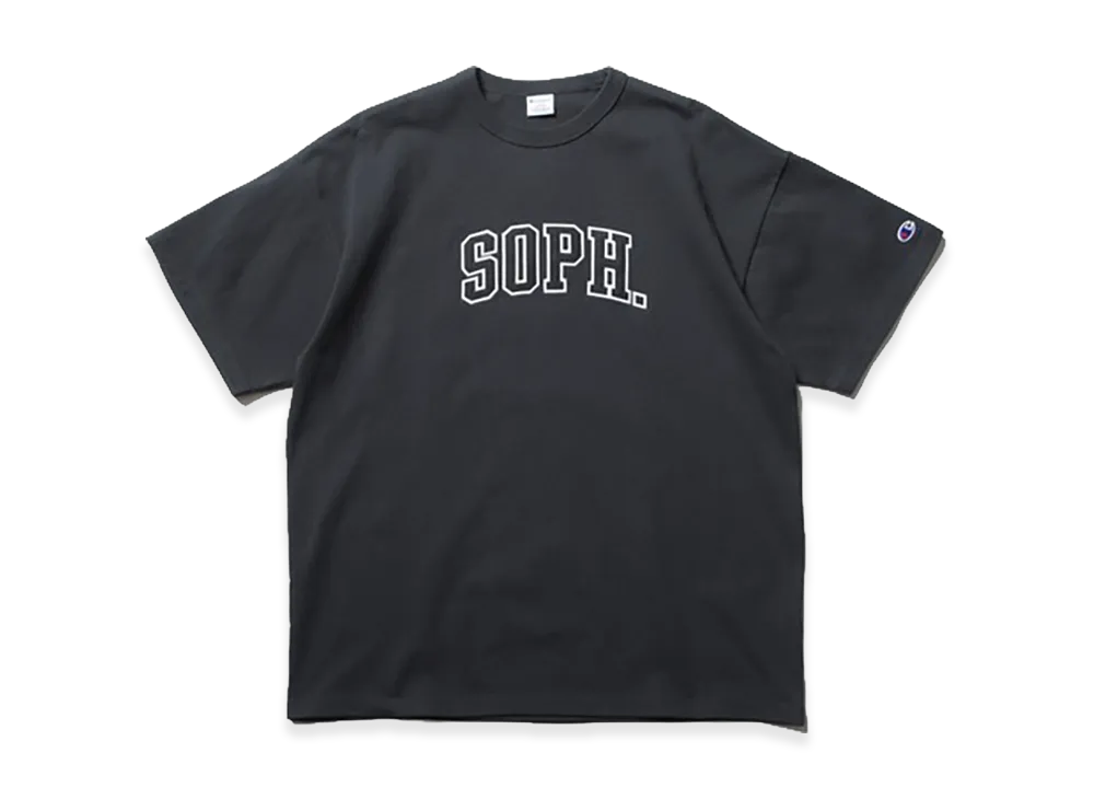 SOPH. x Champion Crewneck Tee "Black"