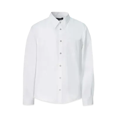 ANREALAGE Yoke Patchwork Shirt "White"