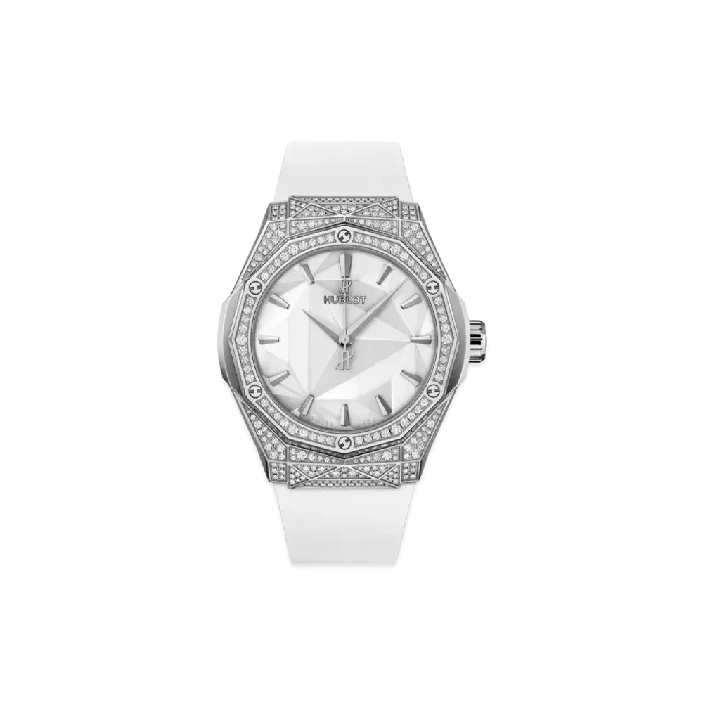 HUBLOT Classic Fusion Orlinski Titanium White Pave 40mm