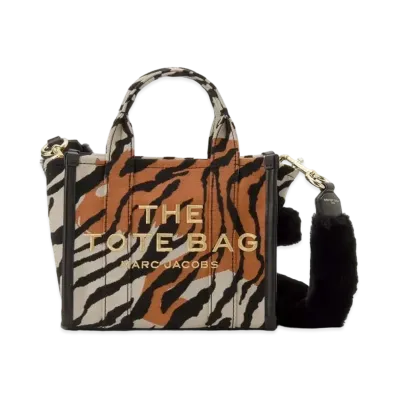 MARC JACOBS The Year Of The Tiger Mini Jacquard Tote Bag "Beige Multi"