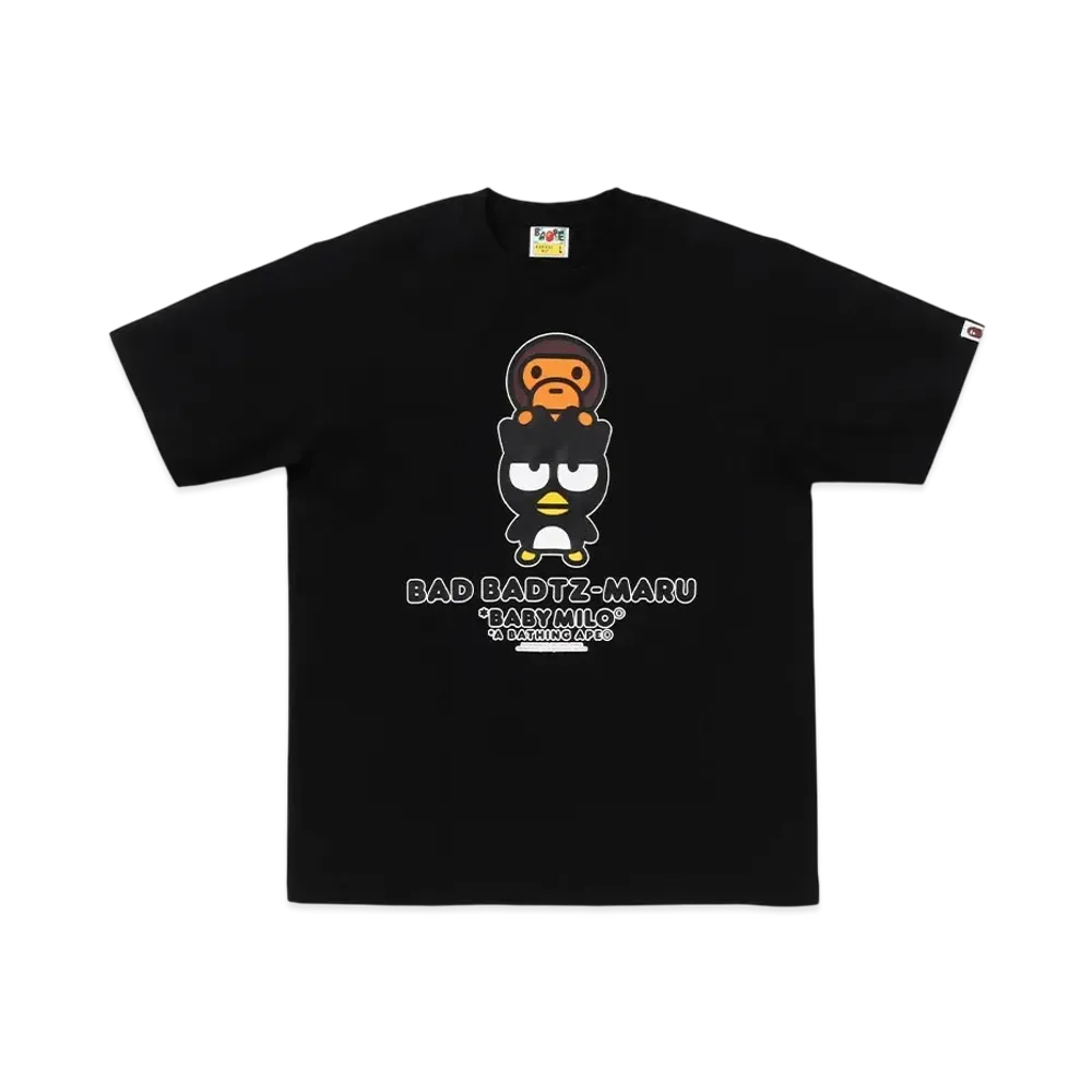 A BATHING APE Ginza Baby Milo x Bad Badtz-Maru Tee "Black"