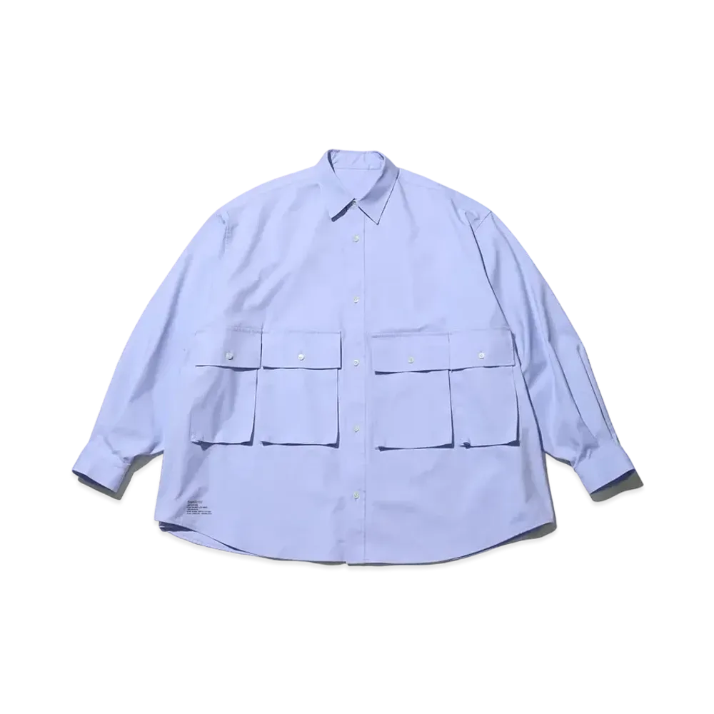 FreshService Dry Oxford Flap Pocket L/S Shirt "Blue"