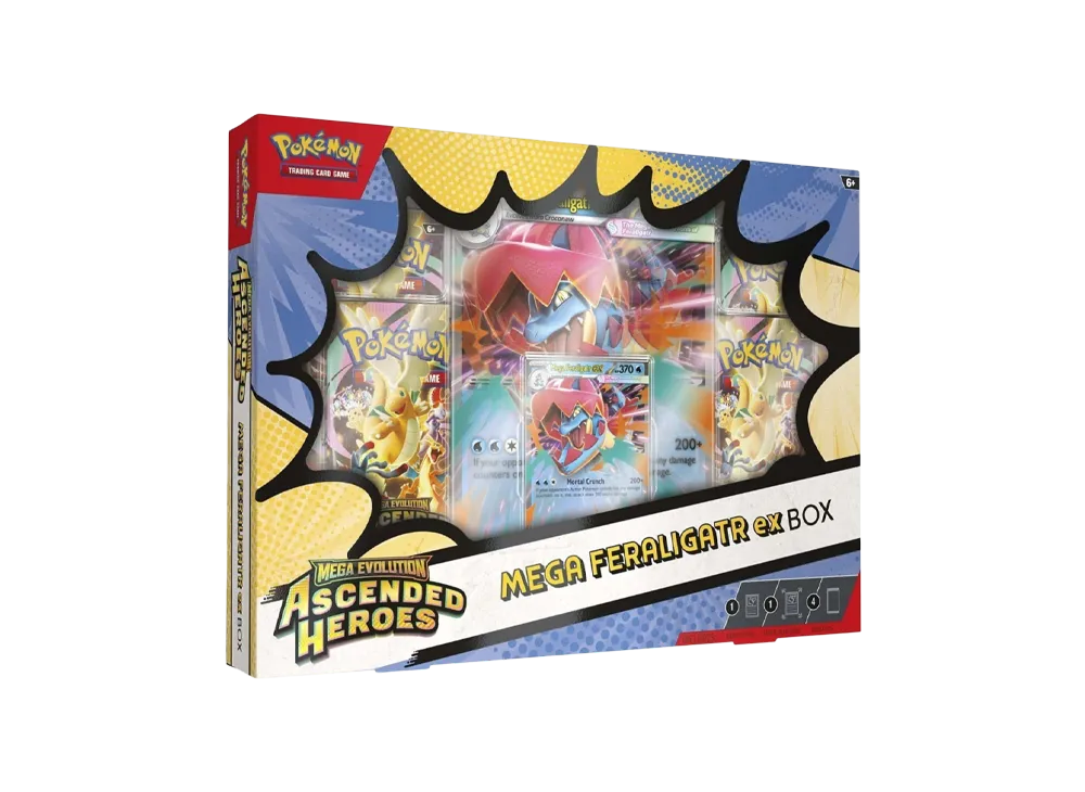 ポケモンカードゲームMEGA(英語版)メガエボリューション「アセンデッドヒーローズ メガオーダイルex ボックス」