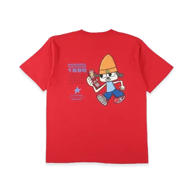 WIND AND SEA x Parappa The Rapper Parappa Mobile Phone Tee "Red"