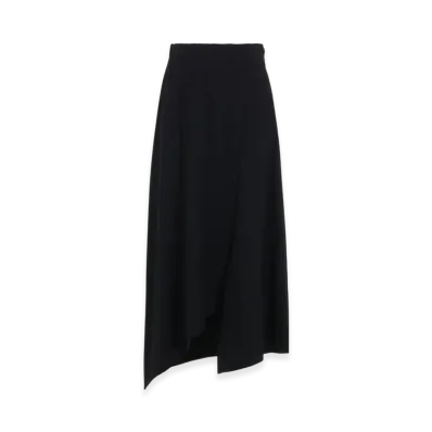 Yohji Yamamoto Gabardine Asymmetry Pants "Black"