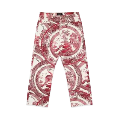PALACE CHINA PLATE TROUSERS "Red"