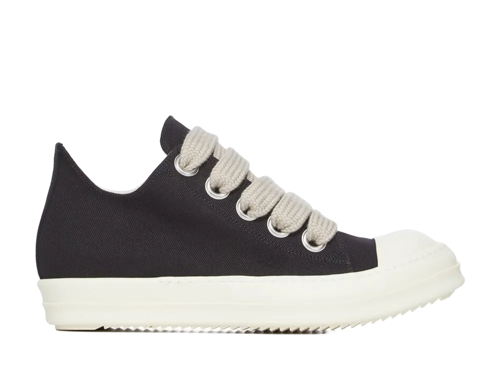 Rick Owens DRKSHDW Women's Jumbolace Low Sneaks "Black/Milk"