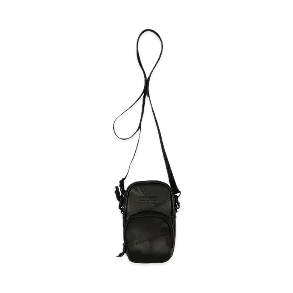 Supreme Patchwork Leather Small Shoulder Bag 4′′ X 7′′ "Black"