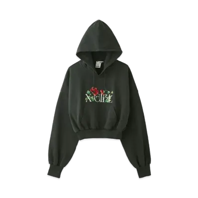 X-Girl Embroidered Poppy Compact Sweat Hoodie "Charcoal"