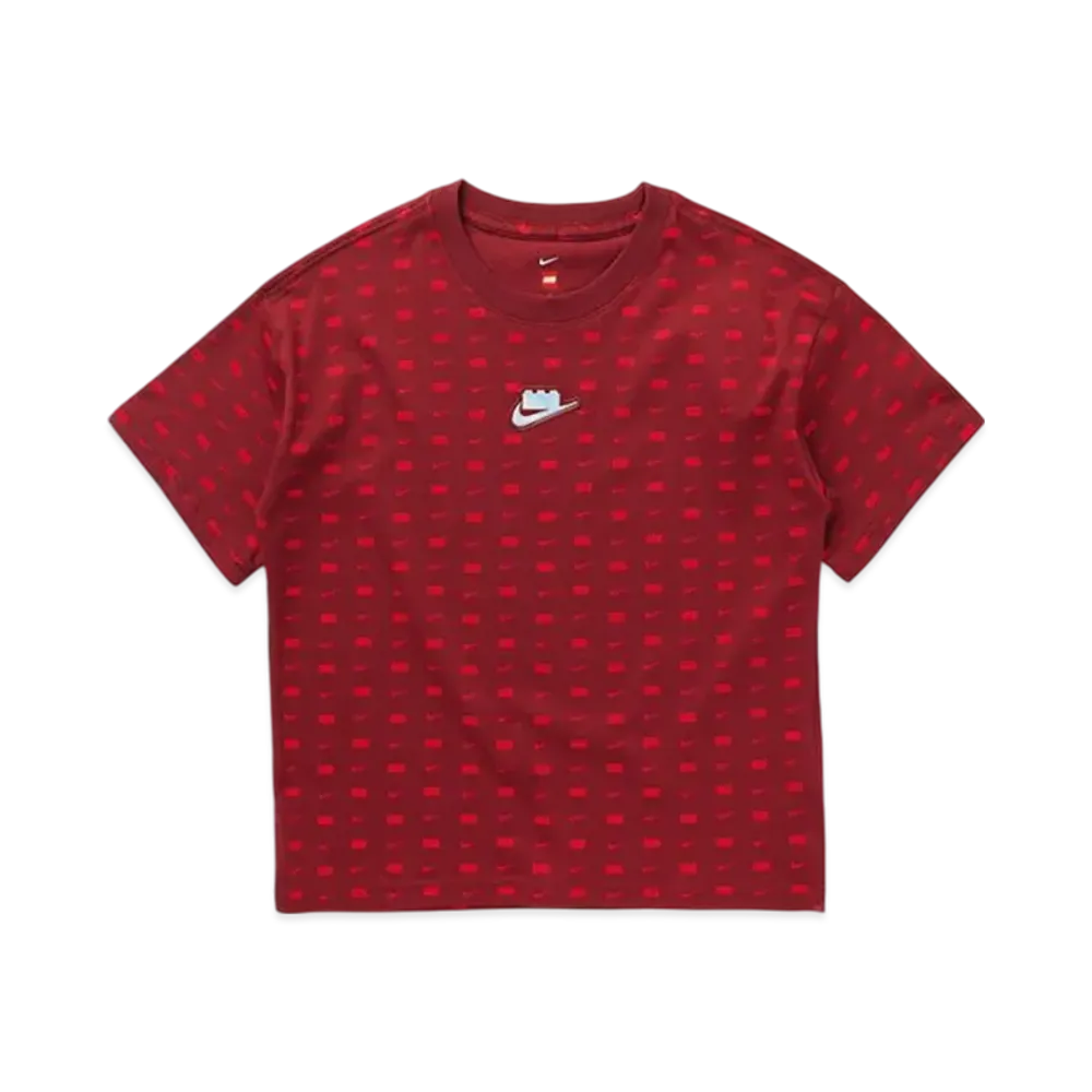 Nike x LEGO Collection Girls Cropped T-Shirt "Rush Red"