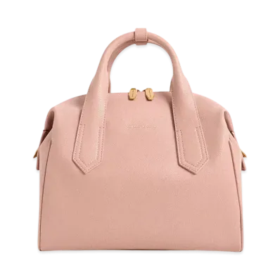 CHARLES & KEITH Slouchy Double Handle Bag "Mauve"