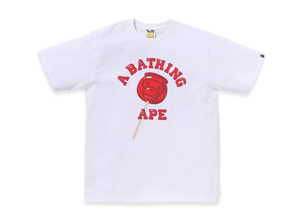 A BATHING APE Baby Milo Candy Apples Tee "White"