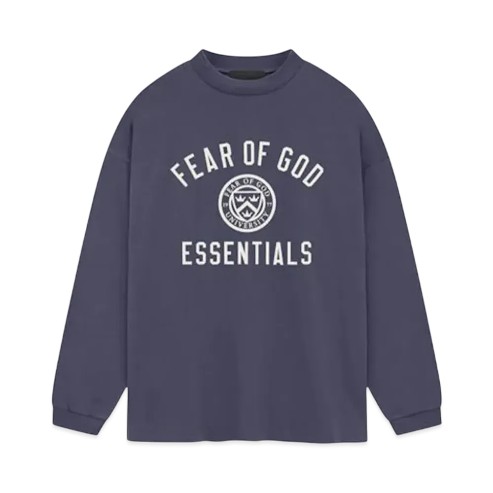 FEAR OF GOD Essentials Jersey Long Sleeve Tee "Marine"