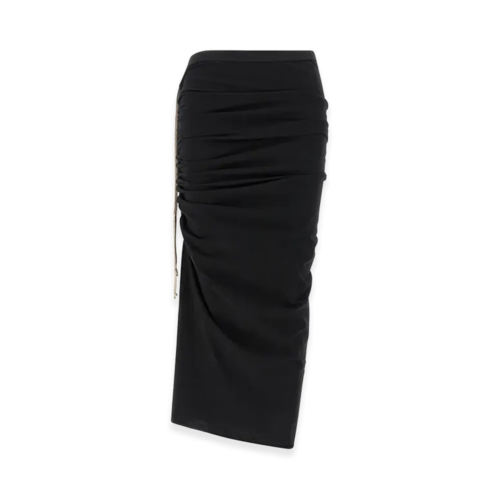 Rick Owens Women's Edfu Knee' Skirt "Black"