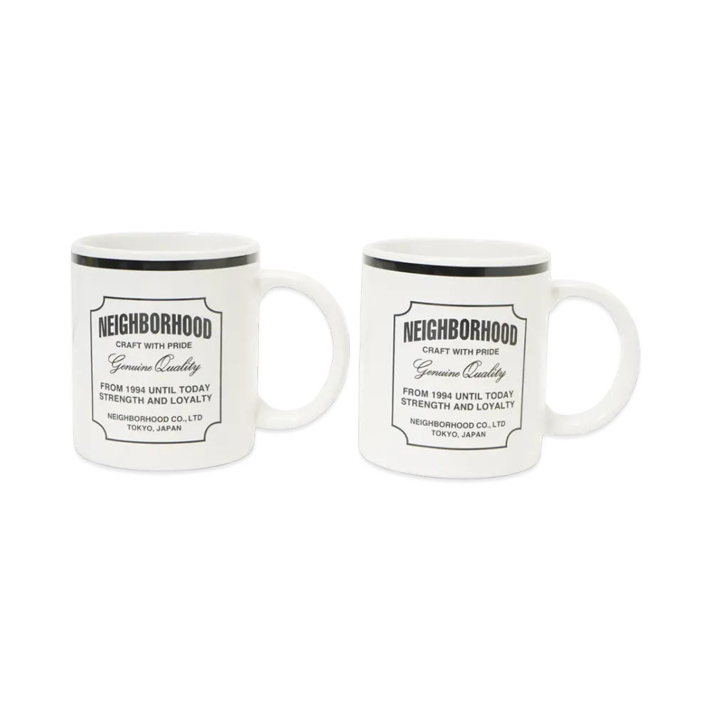 NEIGHBORHOOD Mug Cup Set "Black"