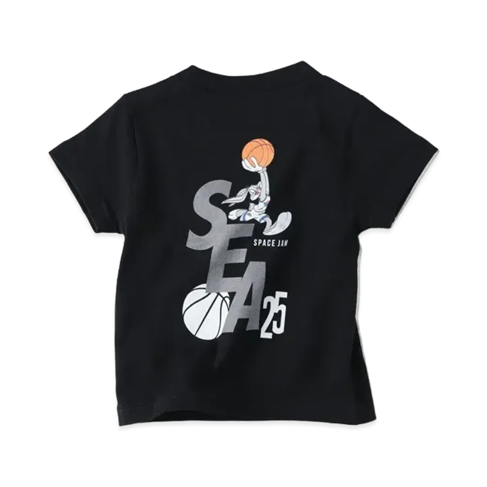 WIND AND SEA SPACE JAM (SQUAD-S_E_A) S/S TEE (FOR CHILD) "Black"