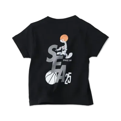 WIND AND SEA SPACE JAM (SQUAD-S_E_A) S/S TEE (FOR CHILD) "Black"