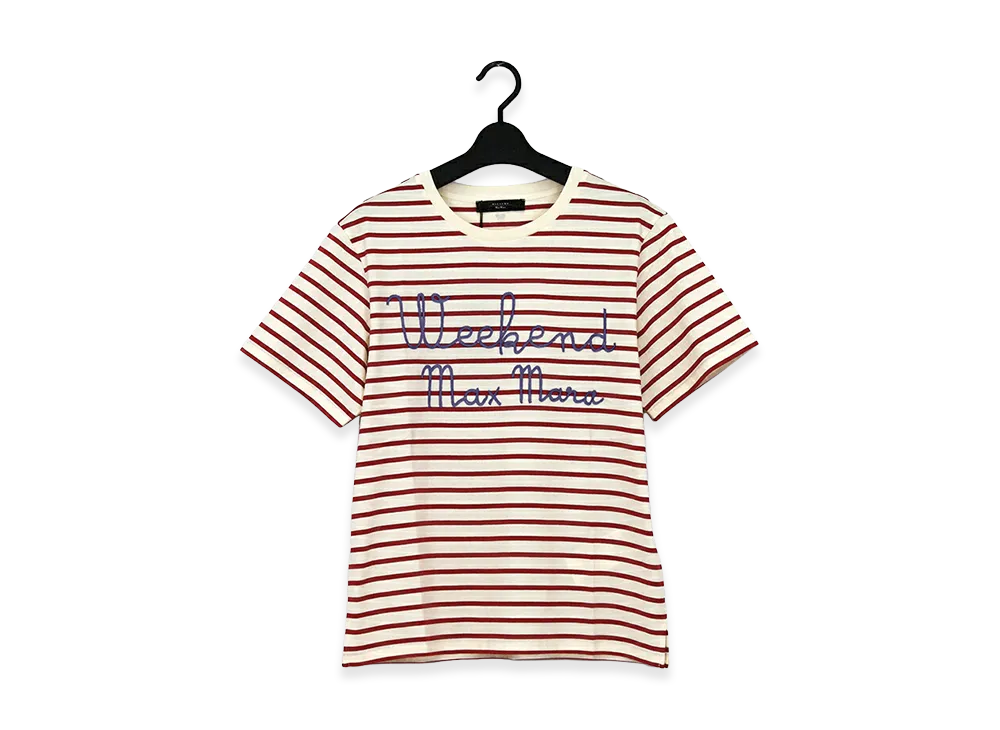 Weekend Max Mara Women's T-Shirt "Ivory/Red"