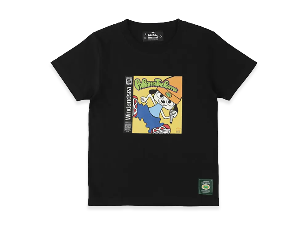 WIND AND SEA x Parappa The Rapper Kids Parappa Cover Tee "Black"