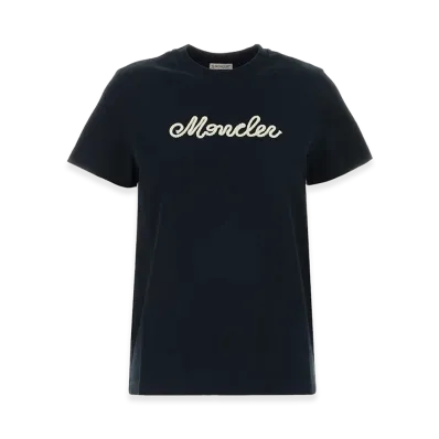 MONCLER Women's Cotton T-Shirt "Navy Blue"