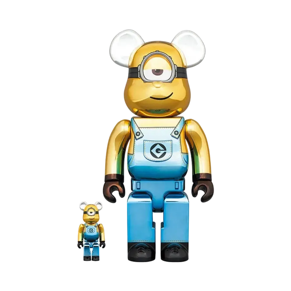 Bearbrick STUART Chrome Ver. 100% & 400%
