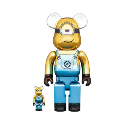 Bearbrick STUART Chrome Ver. 100% & 400%