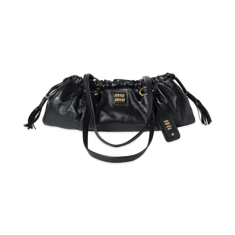 MIUMIU Joie Nappa Leather Bag "Black"