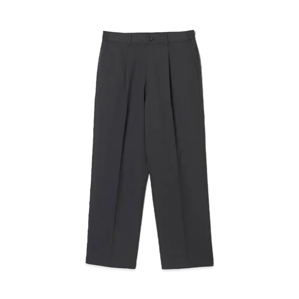 N.HOOLYWOOD Wide Tapered Easy Slacks "Charcoal"