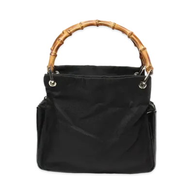 GUCCI Bamboo Handle Bag "Black"