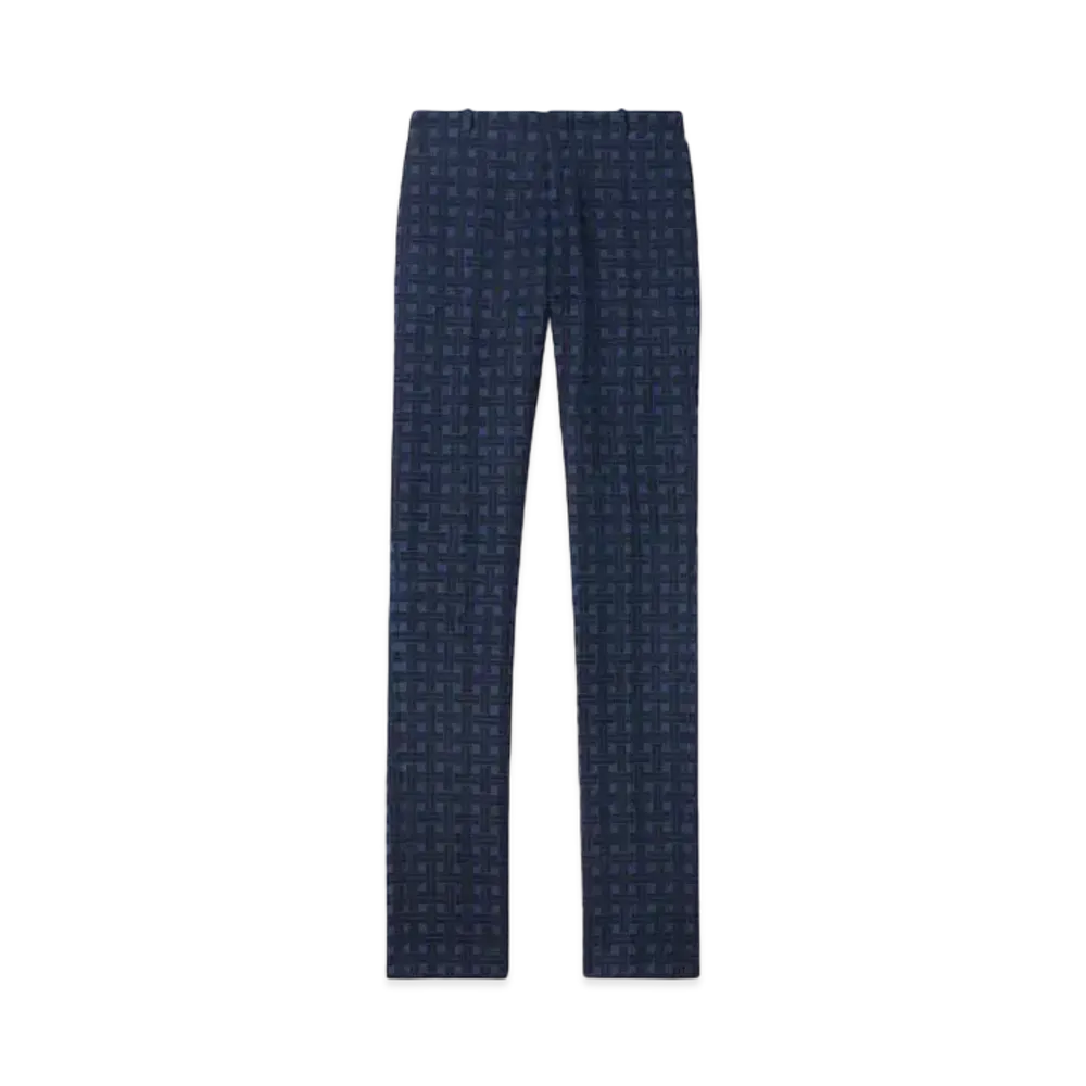 KENZO 'WEAVE' Cigarette Pants "Midnight Blue"