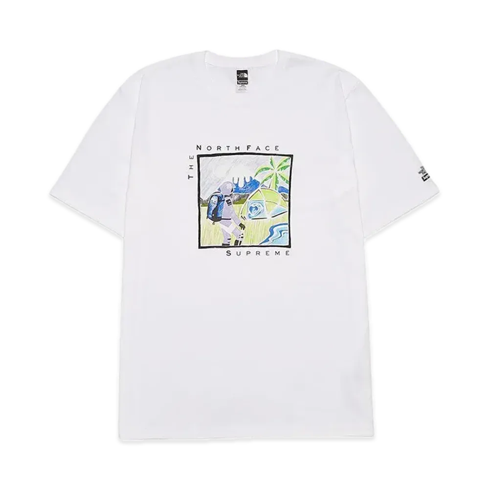 Supreme x The North Face Sketch S/S Top "White"