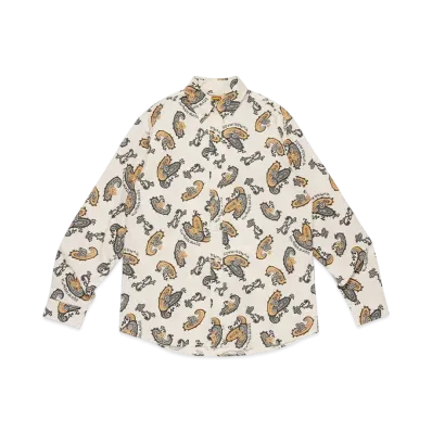 HUMAN MADE Paisley Bd Shirt "White"