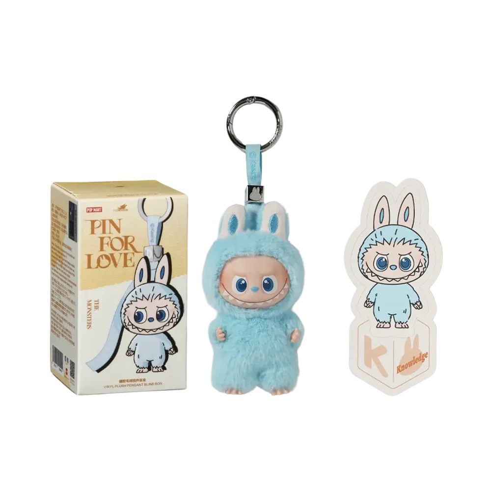 POP MART THE MONSTERS (LABUBU) Pin for Love Series-Vinyl Plush Pendant (A-M) K