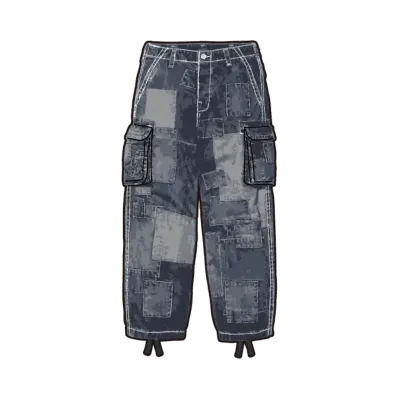 Supreme x True Religion Patchwork Cargo Pant "Indigo"