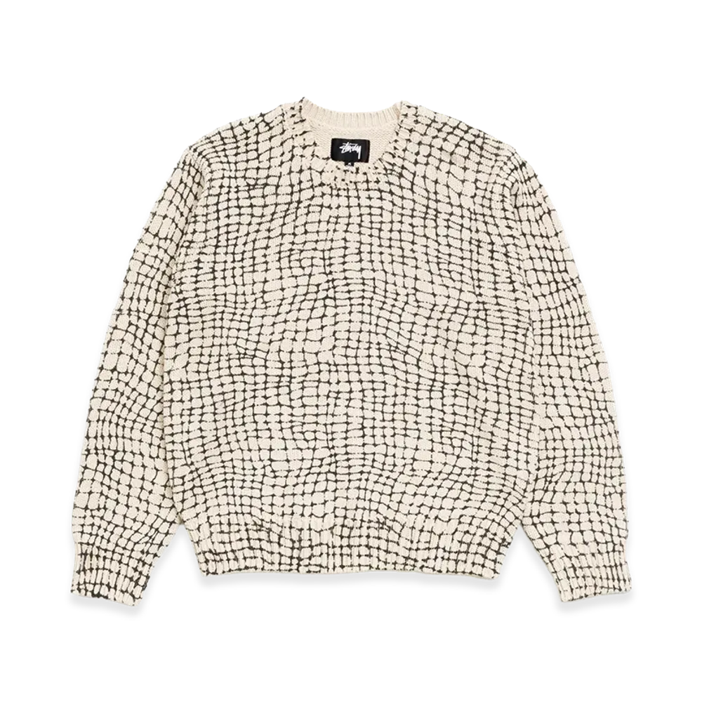Stussy Mesh Print Sweater "Mesh Net"