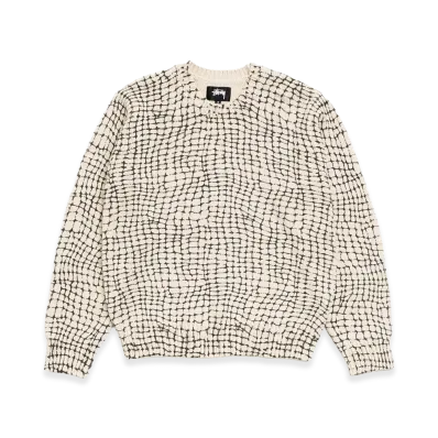 Stussy Mesh Print Sweater "Mesh Net"