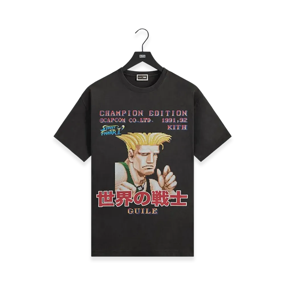 Kith x Capcom Guile Champion Edition Vintage Tee "Black"