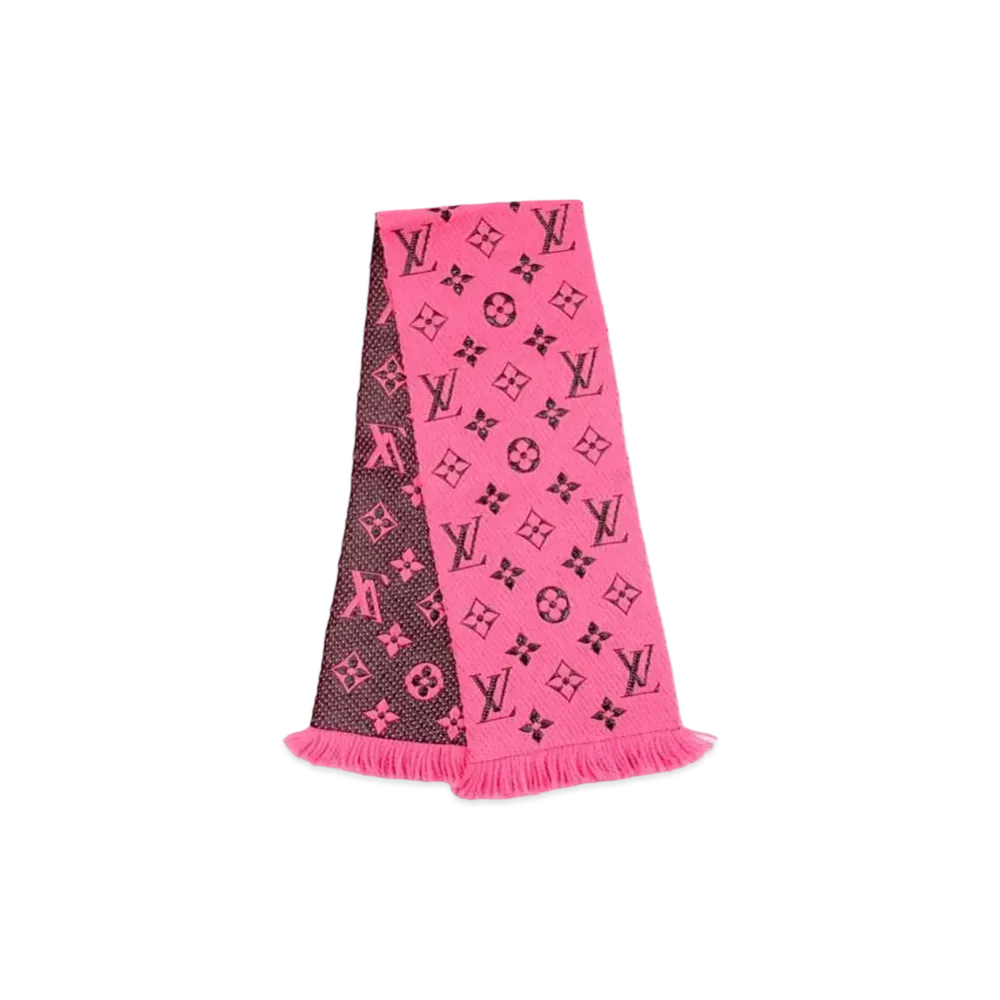 Louis Vuitton Logomania Shine Scarf "Rose Pop"