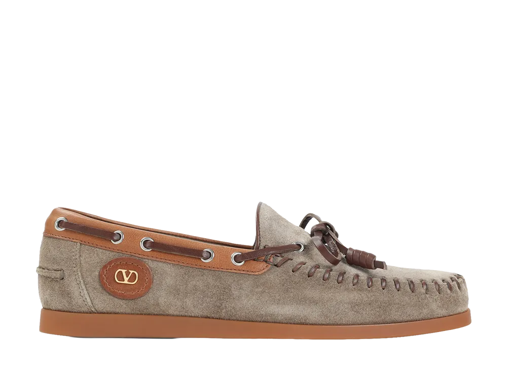 Valentino Garavani Palm Avenue Boat Shoes "DARK"