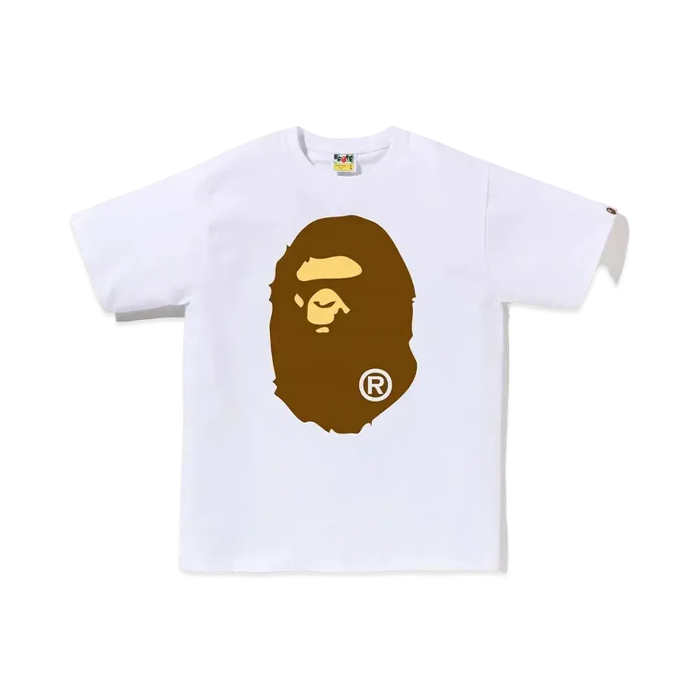 A BATHING APE Big Ape Head Tee "White"