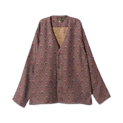 Needles Cardigan Jacket - Poly India Jq. "Bordeaux"