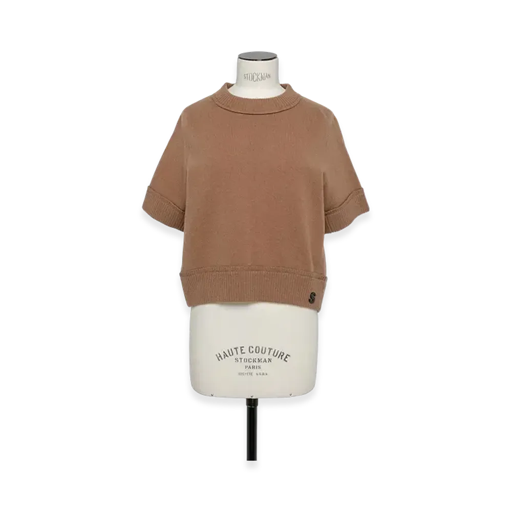 sacai S Wool Knit Pullover "Beige"